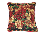 DaDa Bedding Set of 4 Pieces - Autumn Harvest Halloween & Christmas Ornaments Holiday Tapestry Throw Pillow Covers Bundle Pack - 16" x 16"