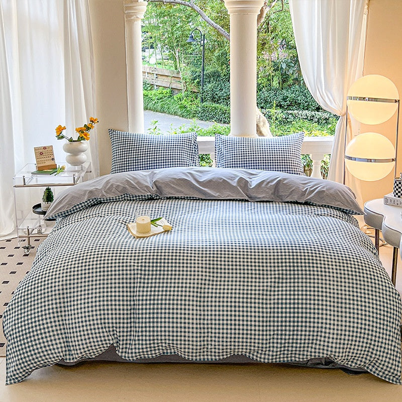 Cartoon Four-Piece Set Fresh Autumn and Winter Single Student Dormitory Bedding Sheet Three-Piece Set Single Quilt Cover