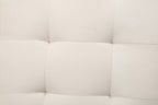 3 Fold Sofa Convertible Futon Couch sleeper sofabed Space saving loveseat Dark Gray & Light Gray & Beige