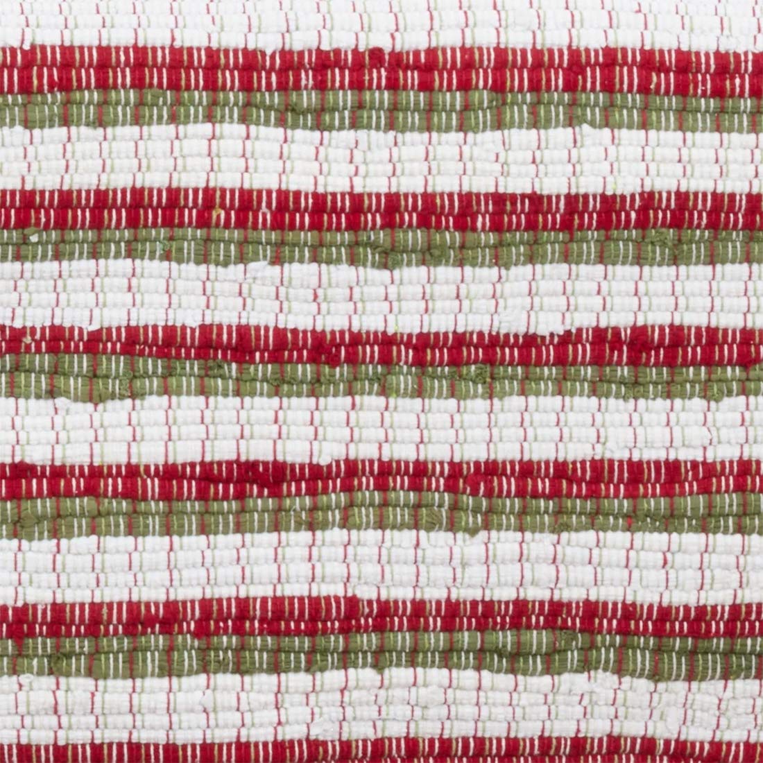 Fennco Styles Holiday Chindi Striped Cotton Table Runner 16" W x 72" L - Multicolored Table Cover for Home Décor, Dining Table, Banquet, Family Gathering, Everyday Use, Christmas and Special Occasion