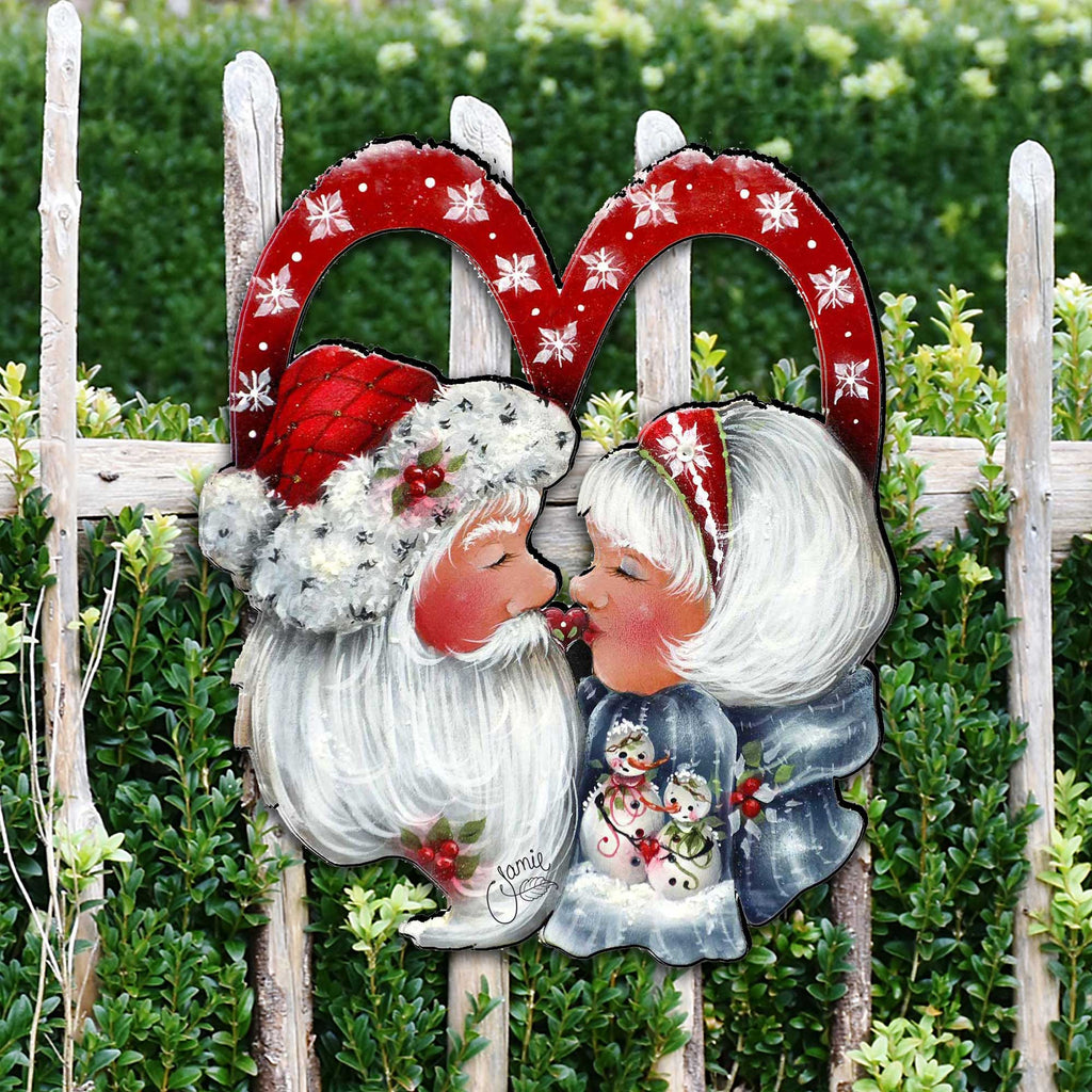 Merry Kissmas! Holiday Door Decor by Jamie Mills-Price - Christmas Decor - 8457514H