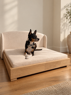 The Haven — Luxury Handcrafted Dog Bed | Solid Wood, Orthopedic, Waterproof lined