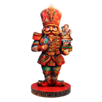 Enchanting Clara and Nutcracker Prince Limited Edition Wooden Figurine by G. Debrekht - Centerpiece for Christmas Decor - 89316