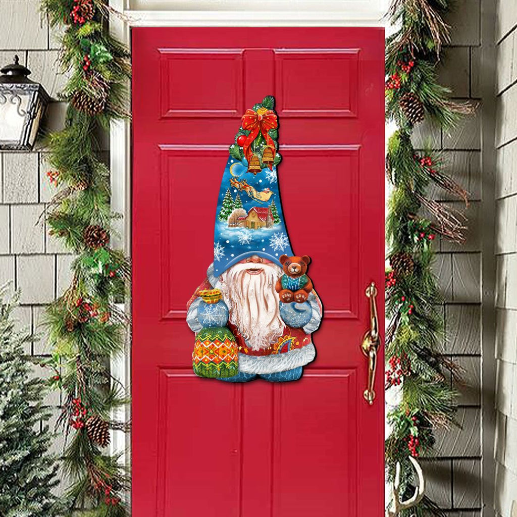 Christmas Gnome Holiday Door Decor by G. DeBrekht - Christmas Decor - 8611012H