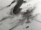 Tall Skinny Koi Fish Painting Print, Black and White Wabi Sabi Wall Art, Koi Fish Wall Decor, Japanese Style Elegant Artwork, Narrow Wall Art