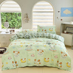 Cartoon Four-Piece Set Fresh Autumn and Winter Single Student Dormitory Bedding Sheet Three-Piece Set Single Quilt Cover