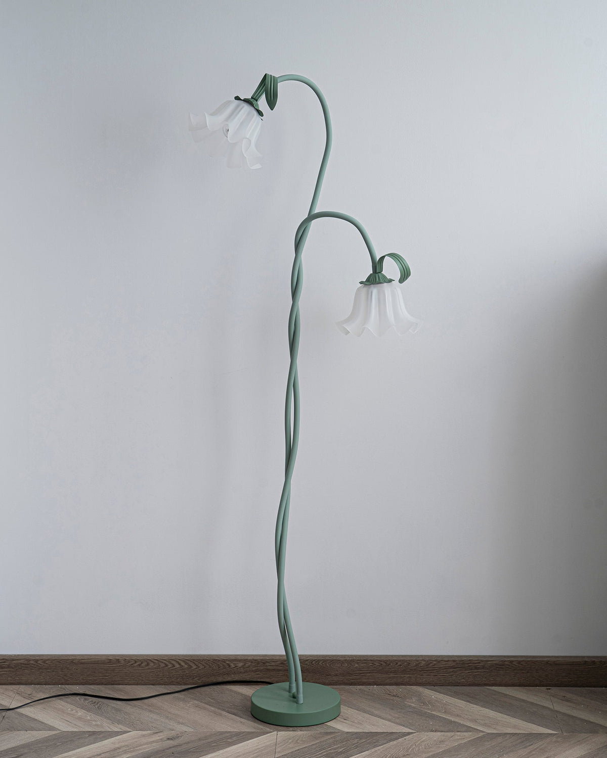 Calla Flower Floor Lamp Matte Green