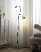 Calla Flower Floor Lamp Matte Green