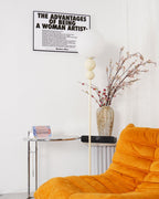 Modern Floor Lamp Metal Glass Standing Light for Living Room