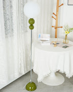 Modern Floor Lamp Metal Glass Standing Light for Living Room