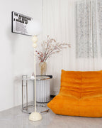 Modern Floor Lamp Metal Glass Standing Light for Living Room
