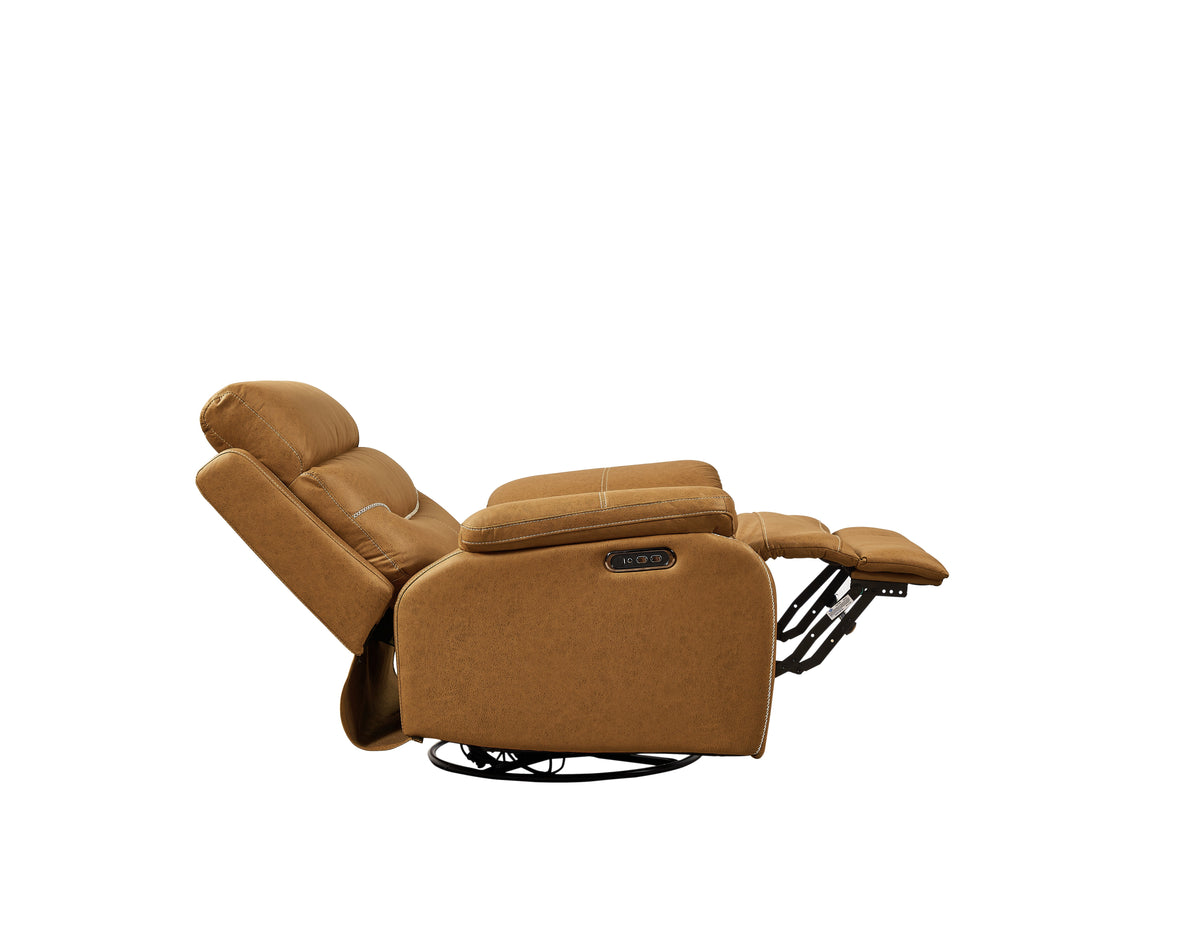 Liyasi Dual OKIN Motor Rocking and 240 Degree Swivel Single Sofa Seat recliner Chair Infinite Position