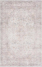 Cream Holi-2301 Washable Area Rug
