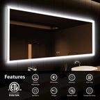 Hausvita Deluxe Edge Glow LED Bathroom Mirror