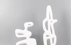 Modern Abstract Black Sculpture Statue for Contemporary Home Decor