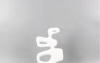Modern Abstract Black Sculpture Statue for Contemporary Home Decor