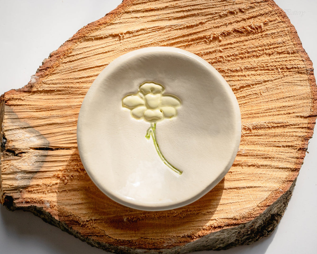 Birth Flower Ring Dish