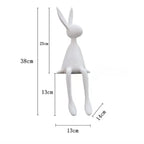 Creative Home Decor Rabbit Statue Abstract Art Sculpture Desk Living Room TV Cabinet Wine Cabinet Handicrafts Ornaments