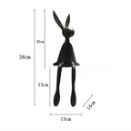 Creative Home Decor Rabbit Statue Abstract Art Sculpture Desk Living Room TV Cabinet Wine Cabinet Handicrafts Ornaments