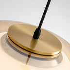 Hand-Blown Glass Globe Pendant Light with Dome Shade | Modern Dining Lamp