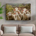 Curious Sheep Canvas Wall Art