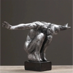 Abstract Thinker Statue Sculpture Modern Home Decor