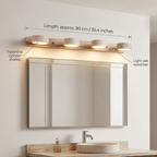 Travertine Stone Wall Sconce with Dimmable LED | Natural Wood Accent for Warm Ambient Glow