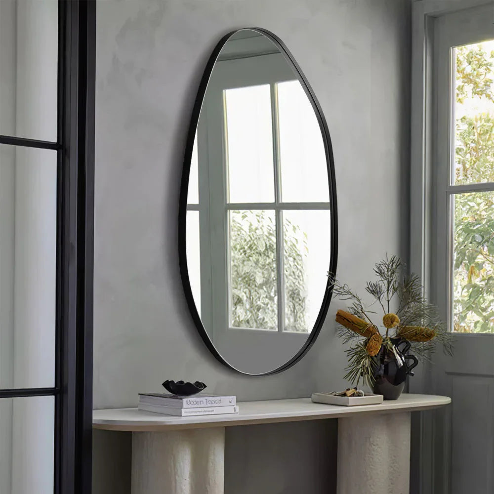 Wall Mirror - Asymmetrical Black 53x90cm