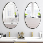 Wall Mirror - Asymmetrical Black 53x90cm