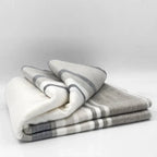 Alpaca Bed Blanket - Striped
