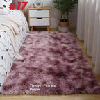 Silk-wool Carpet Bedroom Bedside Living Room Solid Color