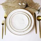 Carrara Marble Dinnerware Set - 16 Piece Set