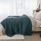 100% Cotton Waffle Weave Blanket - Mikala Collection