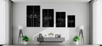 Color Block Giraffe Mirror Shades Glass Wall Art