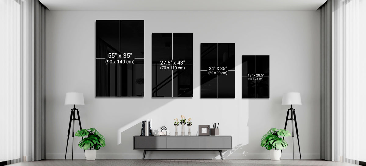 Color Block Giraffe Mirror Shades Glass Wall Art