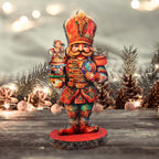 Enchanting Clara and Nutcracker Prince Limited Edition Wooden Figurine by G. Debrekht - Centerpiece for Christmas Decor - 89316