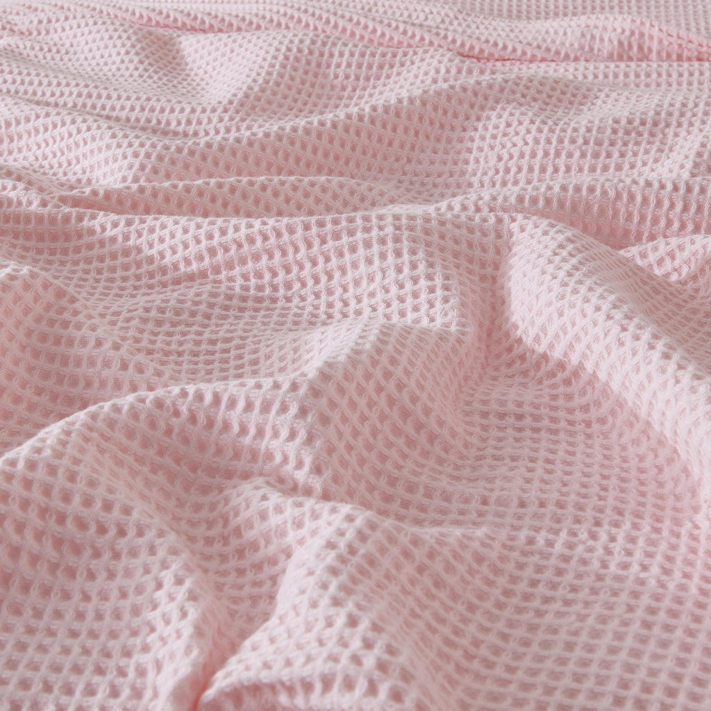 100% Cotton Waffle Weave Blanket - Mikala Collection