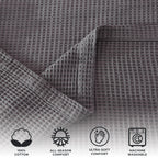 100% Cotton Waffle Weave Blanket - Mikala Collection