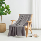100% Cotton Waffle Weave Blanket - Mikala Collection