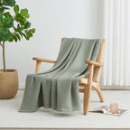 100% Cotton Waffle Weave Blanket - Mikala Collection