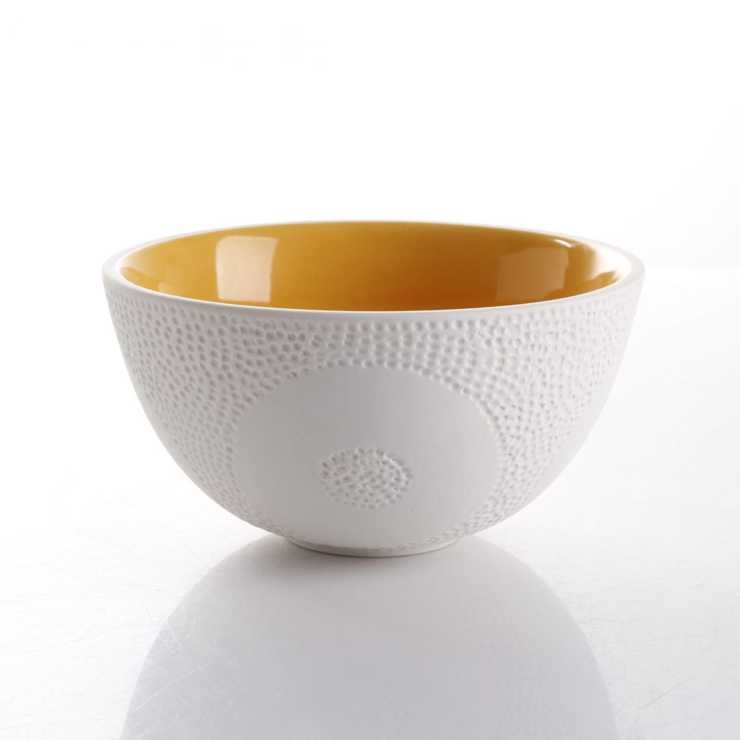 Textured Ceramic Serving Bowls - Set of 3