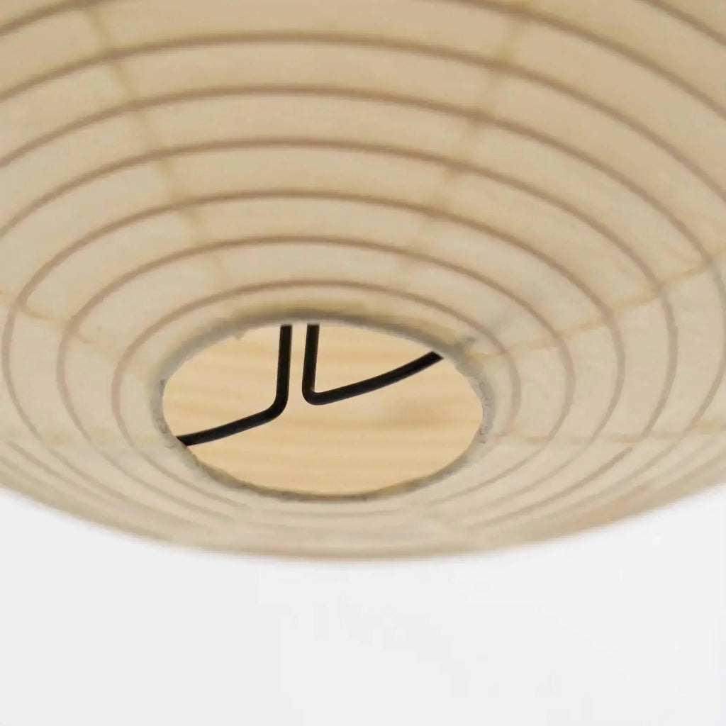 White Rice Paper Lantern Pendant Light with Even Ambient Glow | Japandi Ceiling Lamp
