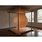 White Rice Paper Lantern Pendant Light with Even Ambient Glow | Japandi Ceiling Lamp