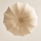 Hand-Draped Linen Pendant Light | Wabi-Sabi Chandelier for Dining Rooms