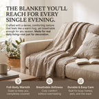 DaDa Bedding Elegant Fringed Cotton Quilted Throw Blanket - Luxurious Solid Soft Paisley Pattern, Cozy Lightweight Lap Throw, Perfect for Couch or Bed, Neutral Sandy Taupe Tan Beige, 50x60 Inches